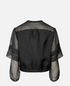 Rabens Saloner organza layer shirt jacket everlyn black
